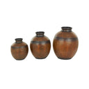 Nomad Brown Decorative Floor Vases, Set of 3
