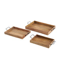 Cadence Mango Wood Décor Trays, Set of 3