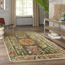 Tangier Tan-25 Green Rug