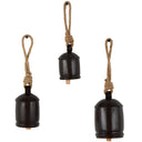 Livery Black Decorative Bells, Set of 3