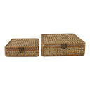 Cadence Woven Decorative Boxes, Set of 2