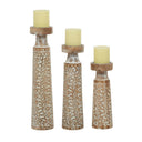 Cadence Floral Vine Decorative Candle Holders, Set of 3