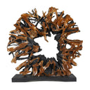 Grove Dark Abstract Root Floor Sculpture
