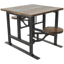 Forge Hollow Breakfast Table with Attached Seats