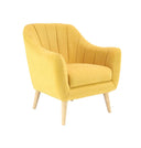 Livery Yellow Accent Chair