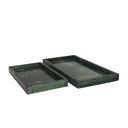 Nomad Green Marble Slim Décor Trays, Set of 2
