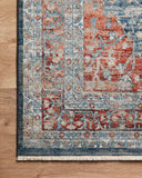 Elise ELI-05 Navy/Red Rug