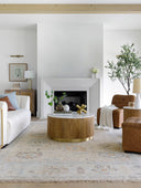 Antalya AAT-2314 Beige / Dark Brown Rug