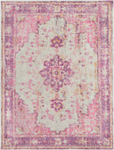 Antioch AIC-2305 Gray / Lavender Rug