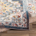 Ankara AKR-2303 Blue / Dark Brown Rug