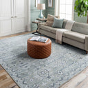 Almeria ALM-2302 Black / Burgandy Rug