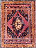 Amelie AML-2347 Burnt Orange / Dark Blue Rug