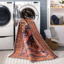 Amelie AML-2347 Burnt Orange / Dark Blue Rug