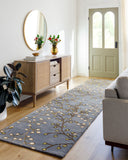 Athena ATH-5125 Dark Brown / Denim Rug