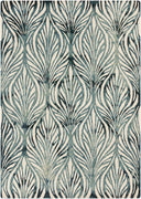 Belladonna BDA-3006 Deep Teal / Ivory Rug