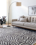 Brook BKO-2317 Cream / Dark Brown Rug