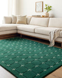 Brook BKO-2333 Dark Green / Light Beige Rug