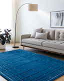Brook BKO-2339 Dark Blue / Medium Gray Rug