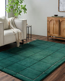 Brook BKO-2351 Dark Green / Light Beige Rug