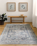 Margaret BOMG-2301 Black / Blue Rug