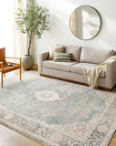 Marlene BOMN-2300 Blue / Burgundy Rug