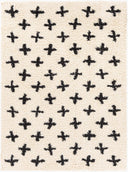 Beni Shag BSH-2304 Black / Cream Rug