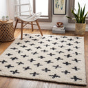 Beni Shag BSH-2304 Black / Cream Rug