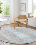Brunswick BWK-2327 Blue / Cream Rug
