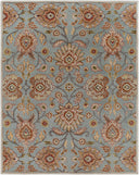 Caesar CAE-1052 Brown / Burnt Orange Rug