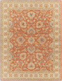 Caesar CAE-1124 Burnt Orange / Dark Brown Rug