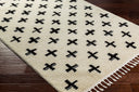 Casablanca Shag CAG-2303 Black / Ivory Rug