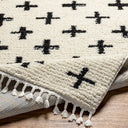 Casablanca Shag CAG-2303 Black / Ivory Rug