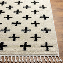 Casablanca Shag CAG-2303 Black / Ivory Rug