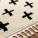 Casablanca Shag CAG-2303 Black / Ivory Rug