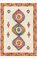 Casablanca Shag CAG-2306 Black / Burgandy Rug