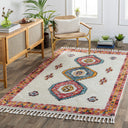 Casablanca Shag CAG-2306 Black / Burgandy Rug