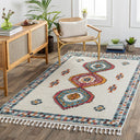 Casablanca Shag CAG-2307 Black / Burgandy Rug