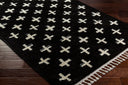 Casablanca Shag CAG-2308 Black / Ivory Rug