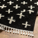 Casablanca Shag CAG-2308 Black / Ivory Rug
