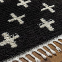 Casablanca Shag CAG-2308 Black / Ivory Rug