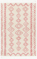 Casablanca Shag CAG-2313 Burgandy / Ivory Rug