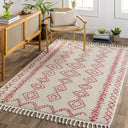 Casablanca Shag CAG-2313 Burgandy / Ivory Rug
