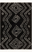 Casablanca Shag CAG-2315 Black / Ivory Rug