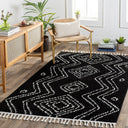 Casablanca Shag CAG-2315 Black / Ivory Rug