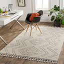 Casablanca Shag CAG-2317 Ivory / Medium Gray Rug