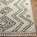 Casablanca Shag CAG-2318 Black / Ivory Rug
