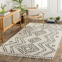 Casablanca Shag CAG-2318 Black / Ivory Rug