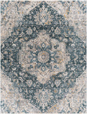 Cardiff CDF-2307 Blue / Camel Rug