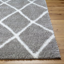 Cloudy Shag CDG-2313 Charcoal / Off-White Rug