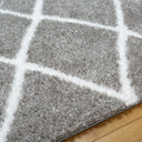 Cloudy Shag CDG-2313 Charcoal / Off-White Rug